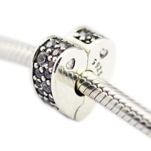 Cuentas DIY para la fabricación de joyas de plata esterlina-joyería brillante Arcs Of Love Clip Charm Charms de plata 925 Berloque Perles 2024 - compra barato