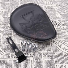 Care Racer Motorcycle PU Leather Solo Seat Cushion Cover Pillion Cafe Racer Seat+Spring Bracket Mounting Kit For Harley Yamaha 2024 - buy cheap