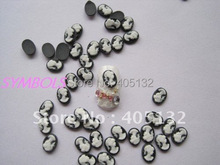 RC-117-1 200pcs/bag Cute Small 6*8mm Black Beauty Head Cameo Decoration Resin Decoration Nail Art Decorations 2024 - buy cheap