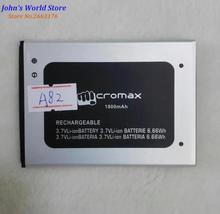 Alta qualidade original para micromax a82 bateria de lítio do telefone móvel 3.7v 1800mah batterie acumulador substituição 2024 - compre barato