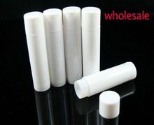free shipping 200 pcs/lot Plastic whitelipstick tube 5ml lip balm tube, empty  white lipstick tube for cosmetic packing HZ02 2024 - buy cheap