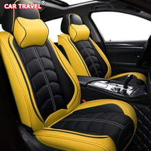 Front Rear Luxury Leather car seat cover For lancia delta changan cs35 mercedes ml w163 kia sportage 3/4 ford figo car seats 2024 - buy cheap