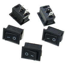 5PCS Black 21*15MM Push Button Mini Switch 2Pin Snap-in On/Off Rocker Switch Set 2024 - buy cheap