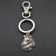 Llavero con forma de Animal para mascota, accesorio para llaves con diseño de Animal rugoso, regalo de cumpleaños Chapado en plata 2024 - compra barato