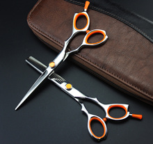 6INCH barnd Hairdressing Scissors Hair Cutting and Thinning Scissors Barber Shears sharp quality scissors barber tools 2024 - buy cheap