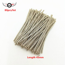 80pcs/lot Length 45mm 12 Strands Speaker Lead Wire Braided Copper Cable 12 Core Nerve Wire DIY For Subwoofer Home Audio Silver 2024 - buy cheap