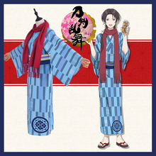 Touken Ranbu Online  Cos yamatonokami yasusada Kashuu Kiyomitsu Cosplay Japanese Clothes Yukata Cosplay Costume Kimono+Scarf 2024 - buy cheap