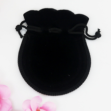 50pcs/lot Black Velvet Bags 7x9cm Small Gourd Pouches Favor Charms Jewelry Packaging Bags Cute Wedding Drawstring Gift Bag 2024 - buy cheap