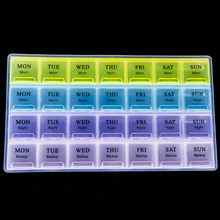 Weekly 7 Days 4 Row 28 Squares Medicine Storage Organizer Container Case Tablet Pill Drug Box Case Holder Dispenser Health Care 2024 - buy cheap