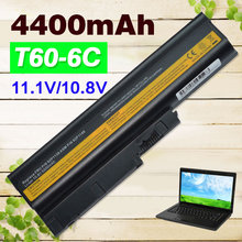 4400mAh 6Cell Battery For IBM Thinkpad R60 R60E R61 R61E R61I T60 T60P T61 (14.1 ,15.4 SCREEN) T61P R500 T500 W500 Sl500 40Y6799 2024 - buy cheap