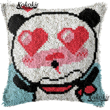 Latch hook rug kits carpet pillow cushion embroidery handmade cross-stitch embroidery yarn handicraft needlework sets 2024 - compre barato