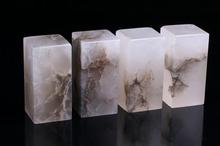 2x2x4cm Stone Sealing Seals Qinghai Kunlun Frozen Jade Seal Exercises 10pc 2024 - buy cheap