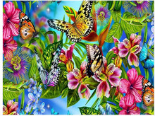 2019 NEW flower DIY 5D diamond painting flower diamond embroidery  butterflyS full rhinestones mosaic painting diamond FOR GIFT 2024 - buy cheap