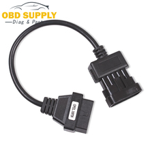 OBD2 10pin кабель для Opel 10Pin к OBD2 16Pin Женский Диагностический разъем кабель OBD II для Opel 10 Pin 2024 - купить недорого