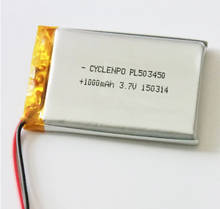 3.7V polymer lithium battery 503450 1000MAH MP4 GPS PSP MP5 game machine (MP3) Rechargeable Li-ion Cell 2024 - buy cheap