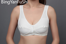 BingYanFuShi Brand women bra sexy vest push up bras cotton wireless everyday mother BH Bust size 34-100 B C D cup lingerie C3- 2024 - buy cheap