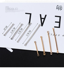 2019 500 Pcs zinc alloy connector jewelry finding Double hole Hanging rod Earrings Ear Clip Ear Hook jewelry making accessories 2024 - buy cheap