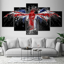 Print Poster 5 Panel Eagle British flag Wall Art Abstract Canvas Painting bedroom living Room Home Decor Artwork Modular Picture 2024 - buy cheap