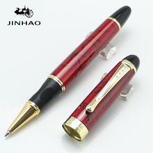 JINHAO X450 благородная шариковая ручка коралловые красные полосы канцелярские принадлежности для школы и офиса роскошные подарочные ручки для письма 2024 - купить недорого