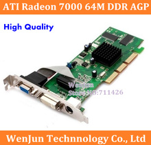 1 шт. Бесплатная доставка Фирменная Новинка сапфир ATI Radeon 7000 64 м DDR VGA/dvi/tvo AGP гарантия 1 год 2024 - купить недорого