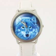 Brand New High Quality Men Boy Women Ladies Watch Wolf Dial Leather Quartz Analog Cartoons Casual Wristwatches Clock L34C 2024 - buy cheap