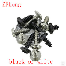 1000pcs M1.7(1.7mm) phillips round pan washer head self tapping screw steel with black or white 2024 - buy cheap