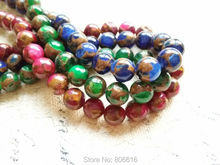 8MM 48Pcs Goldstone ( Blue-green-red ) Natural Semi-preciouse Strand Loose Bead Jewelry Beads 2024 - buy cheap