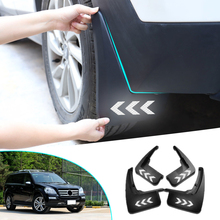 4pcs Car Front Rear Fender Flares Splash Guards Mud Flaps Reflective Mudguards For Benz GL Class X164 GL450 GL350 2007 2008-2012 2024 - buy cheap