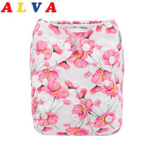New Arrival! ALVABABY Baby Cloth Diapers Baby Reusable Modern Cloth Nappy with 1pc Microfiber Insert 2024 - buy cheap