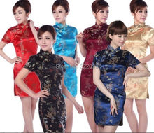 Shanghai Story fashion cheongsam new sale dragon and phoenix printed vintage cheongsam dress mandarin qipao dress dragon dresses 2024 - buy cheap
