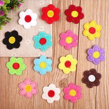 New arrival 10 pcs little flowers Embroidered patches iron on cartoon Motif Applique fabric clothing hat bag shoe accessory 2024 - buy cheap