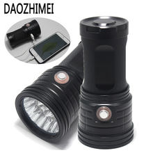 8000 lumens High Power LED Flashlight 18*T6 XML T6 Super Bright USB Charging Hunting Torch Portable Power Bank Light 2024 - buy cheap