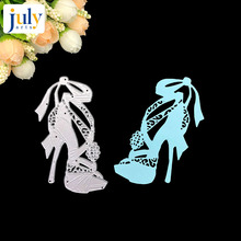 Julyarts 112*50mm Metal Cutting Dies Scrapbooking High Heel Shoes Paper Craft Dies Cut Embossing Card Create Stencil 2024 - buy cheap