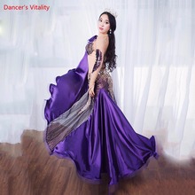 Fantasia feminina para dança do ventre, dança do ventre profissional, oriental, elegante, vestido de luxo, sutiã + saia longa, 2 tamanhos 2024 - compre barato