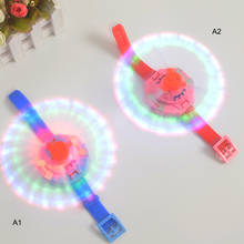 Children Electric Flashing Toys Kids LED Flash Luminous Watch Toy Three Lights Music Wrist Windmill Toys Novelty Gifts For Kids 2024 - buy cheap