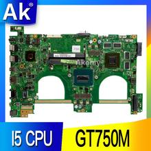 AK N550JV Laptop motherboard For Asus N550JV Q550JV N550JA G550JK Test original mainboard I5 CPU GT750M 2024 - buy cheap