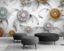 Papel tapiz HD personalizado, moderno, Europeo, geométrico, abstracto, para decoración del hogar, Beibehang 2024 - compra barato