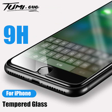Защита экрана из закаленного стекла для iPhone X XS Max XR 8 6 6S 7 Plus 7 Plus 5 5S 5C 5SE 4 4S стекло на iphone 7 8 защитная пленка 2024 - купить недорого