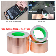 4/5/6mm 20 Meters Length Single Side Conductive Copper Foil Tape Strip Adhesive Sealers Tape Heat Resist For Soldering 2024 - buy cheap