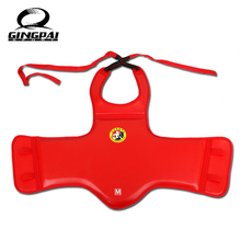 Good quality Boxing Chest guar Red Black PU MMA back support kick boxing fight muay thai chest Protector martial arts protection 2024 - buy cheap