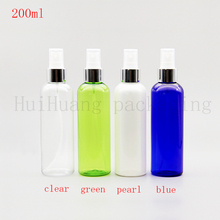 30pcs 200ml Empty Amber blue green clear pearl Refillable silver collar Spray plastic Bottle Perfume Sprayer Cosmetic Atomizers 2024 - buy cheap