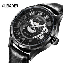 2018 New Men's Skeleton WristWatch OUBAOER Stainless steel Casual Automatic Skeleton Mechanical Watches Male reloj hombre 2024 - buy cheap