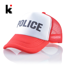 Sombreros Snapback de verano para niños y niñas, gorra de béisbol de malla transpirable, con letras al aire libre, visera de policía, gorras de Hip Hop para niños 2024 - compra barato