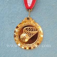 Professional in Custom 3D Basketball Gold Medal Award With Ribbon 2024 - buy cheap