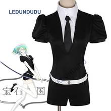 Hot Anime Houseki no Kuni Phosphophyllite Jumpsuits Uniform Land of the Lustrous Bort Diamond Cosplay Costumes for Halloween 2024 - buy cheap