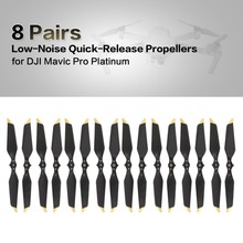 8 Pairs Low-Noise Quick-Release Propeller for DJI Mavic Pro Platinum Replacement Blade Prop Propeller for DJI Mavic Pro Platinum 2024 - buy cheap