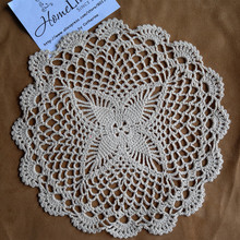 2 Pcs/Lot Wholesale  Cotton Handmade Crochet Doily Cup Mat Crochet Applique White/Beige Coaster 2024 - buy cheap