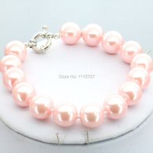 Special Offer Christmas Gifts Girls 10mm Pink Glass Pearl Beads Bracelet Jewelry Making Design For Women Hand Made  Ornaments 2024 - buy cheap