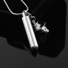 Top Quality Skeleton Vintage 316L Stainless Steel Memorial Ash Keepsake Cremation Jewelry Pendant Necklace for Cool Man 2024 - buy cheap