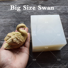 Big Size Swan Candle Moulds Sugarcraft Cake Decorating Fondant Chocolate Mold Cupcake Kitchen Baking Tools Soap Molds SQ17166 2024 - buy cheap